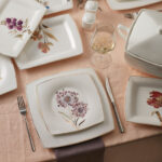 Karaca 63 Parça Kare İnci Yemek Takımı